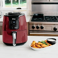 Ninja, friteuse à air 4 quarts, rouge, 1550W, panier antiadhésif AF100CRD