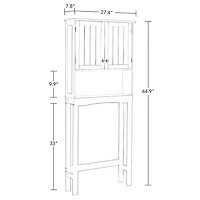 RiverRidge® Home Ashland Collection 27.44-inch W x 64.88-inch H x 7.81-inch D Space Saver in Gray