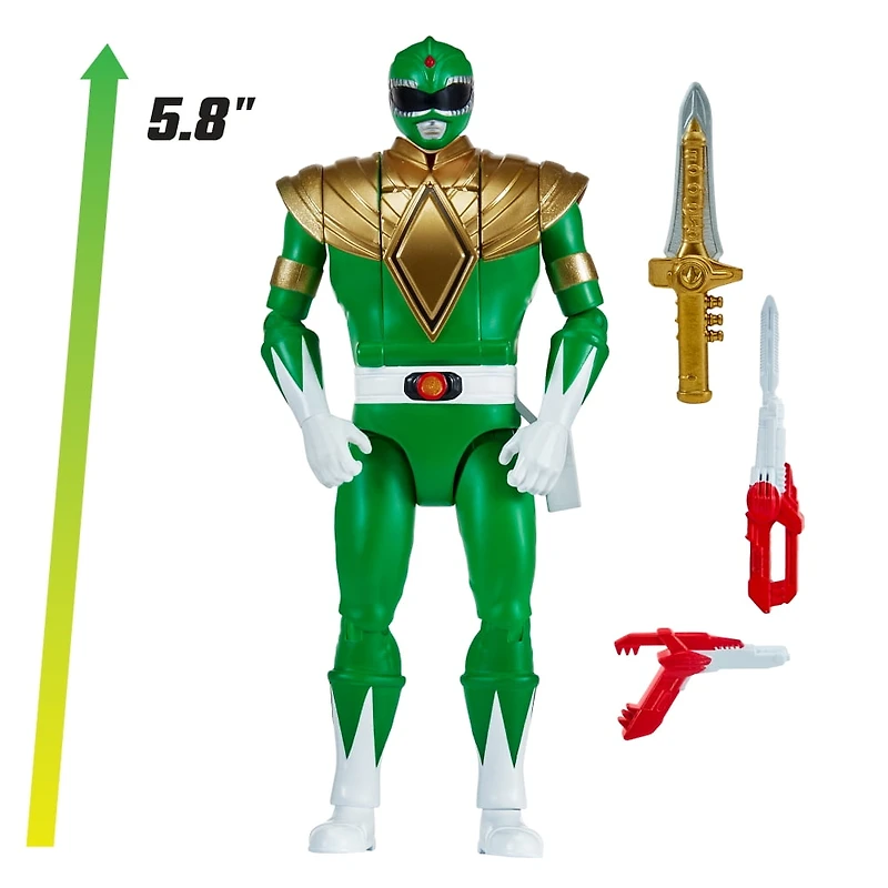 Mighty Morphin Power Rangers: Re-Ignition - Auto-Morphin vert Ranger Action Figure by Playmates Toys