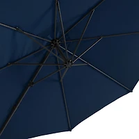 CorLiving 9.5ft Offset Tilting and Rotating Outdoor Umbrella with Aluminum and Steel Frame and Durable Canopy
