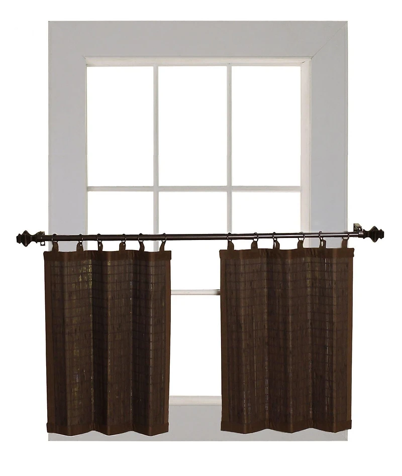 Versailles Brise-Brise en Bois de Bambou à Anneaux 48po x 24po