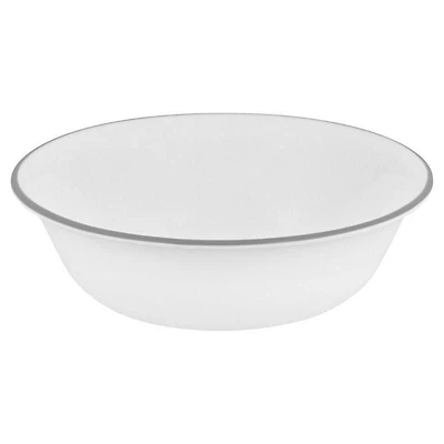 Corelle Mystic Grey 18 oz Glass Cereal/Soup Bowl, 18oz Round Soup/Cereal Bowl