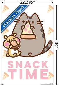 Pusheen - Snack Time Wall Poster, 14.725" x 22.375" Framed