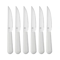 Beautiful 12 Piece Knife Block Set with Soft-Grip Ergonomic Handles White and Gold by Drew Barrymore