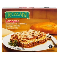 Fromage mozzarella Lasagne avec ricotta et sauce à la viande de Roman 2,27 kg