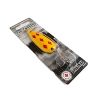 Leurre de pêche Len Thompson - 0YR Cinq de Diamants jaune et rouge - 5/8oz