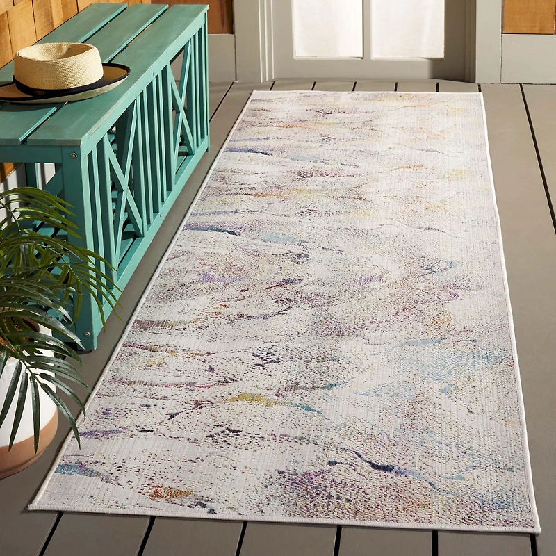 SAFAVIEH Rainbow Valentina Abstract Indoor/Outdoor Area Rug