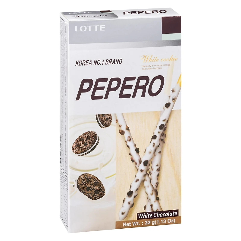 White Cookie Biscuit Sticks (Pepero), 32g