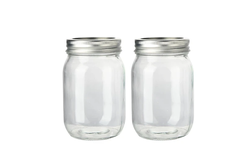 Mainstays Clear Glass Canning Jars, 500ml, 36 Piece, glass canning jar
