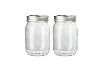 Mainstays Clear Glass Canning Jars, 500ml, 36 Piece, glass canning jar