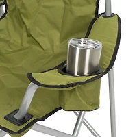 Camp & Go Green Heavy Duty Folding Quad Chair