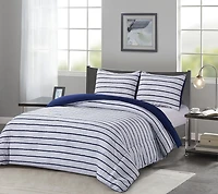 Chaps Stripe Comforter Set, Double/Queen