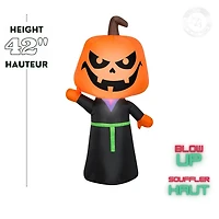 Faucheuse gonflable d'Halloween Gemmy Jack-O'-Lantern