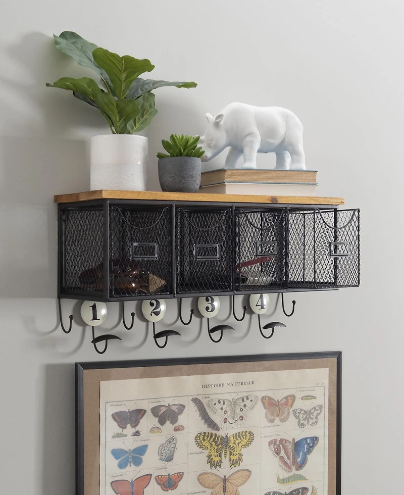 Four Basket Wall Organizer
