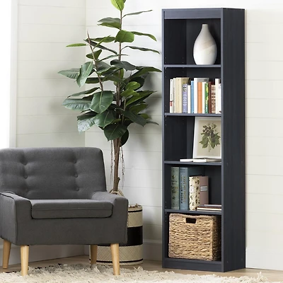 South Shore, Smart Basics collection, 5-Shelf Narrow Bookcase