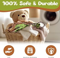 SPOT Skinneeez Extreme Jungle Zebra Stuffing Free Plush Tug Dog Toy