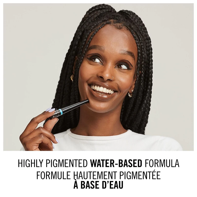 Rimmel Traceur liquide précision Scandaleyes Exaggerate, formule longue tenue jusqu’à 16 heures, 100% Sans Cruauté Traceur intensément pigmenté