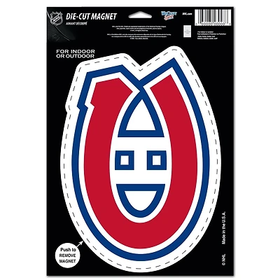 Montreal Canadiens Die Cut Logo Magnet 6.25" x 9"