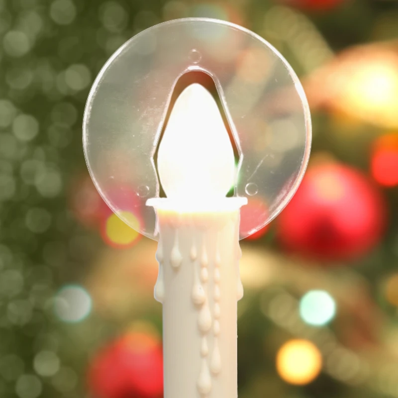 Holiday Time Noël 5 Lumières Candelabra Avec Halos Ampoules Claire