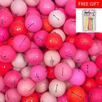Mulligan - 77 Mix AAA Recycled Used Golf Balls, Pink