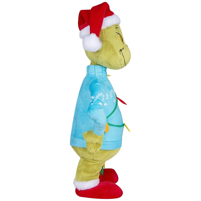 Small Side Stepper-Grinch in Blue Sweater Tangled in Lights-Dr. Seuss