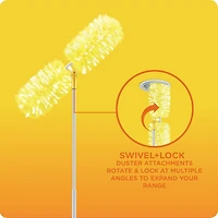 Swiffer Dusters Heavy Duty Super Extendable Handle Dusting Kit, 1 Handle, 4 Dusters