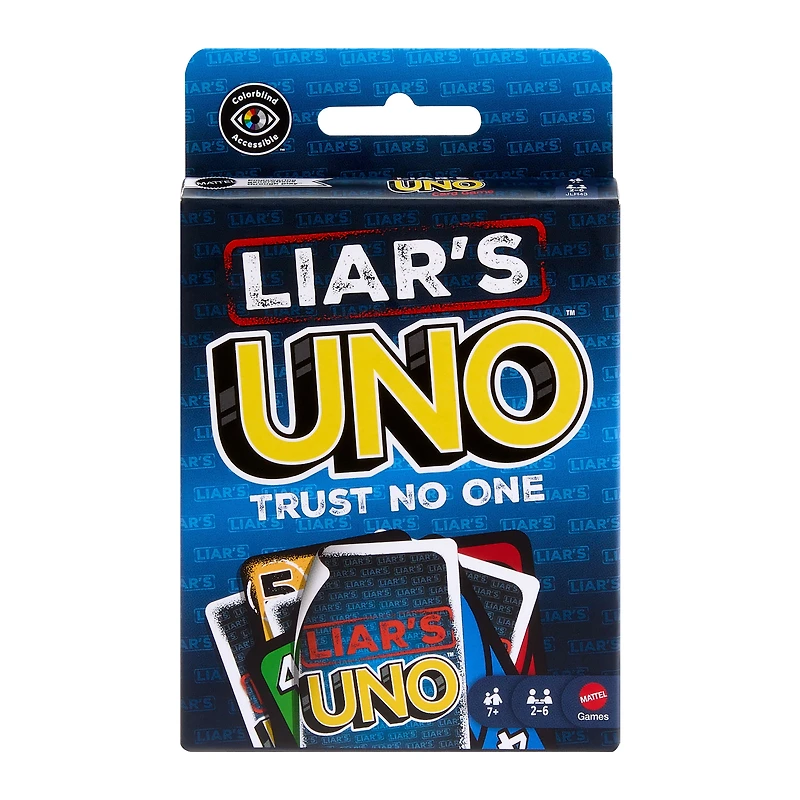 Liar’s UNO Card Game for Adults, Kids, Families, Parties & Game Nights, Trick Play & Bluffing