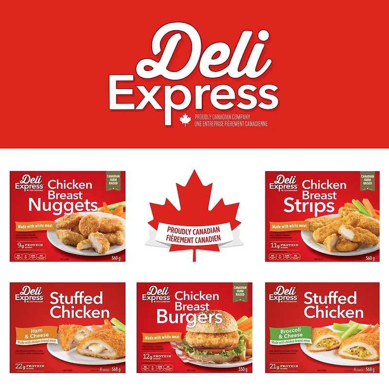 Deli Express Stuffed Chicken with Ham & Cheese, 568 g