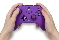 Manette filaire améliorée pour Xbox Series X|S de PowerA – Pourpre royale
