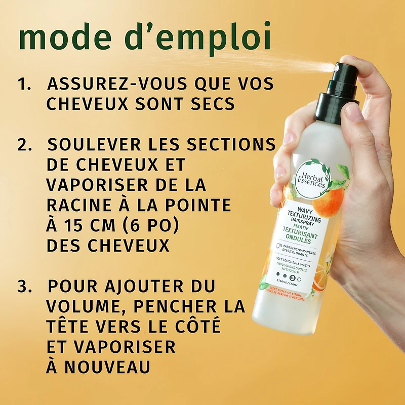 Herbal Essences Fixatif Texturisant pour Ondulations pour Cheveux Ondulés et Bouclés