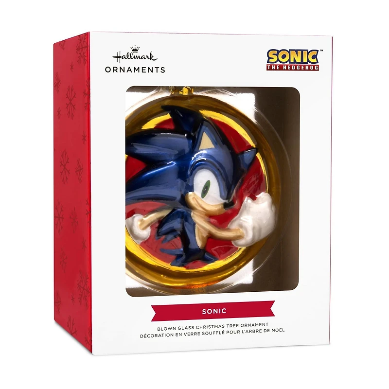 Hallmark Christmas Ornament (Sonic the Hedgehog Blown Glass)