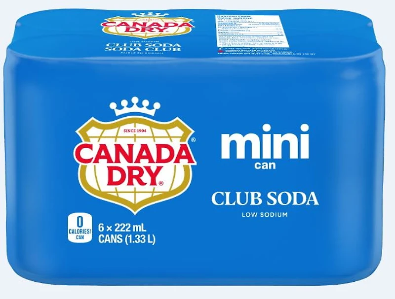 Soda club Canada DryMD - Emballage de 6 mini-canettes de 222 mL 222ml x 6
