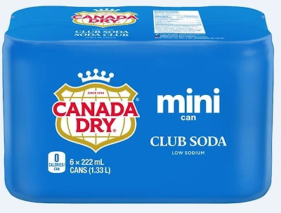 Soda club Canada DryMD - Emballage de 6 mini-canettes de 222 mL 222ml x 6