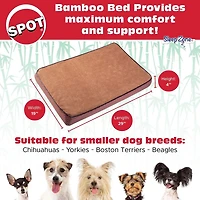Sleep Zone Bamboo Dog Bed – Multiple Sizes Available