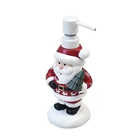 Holiday Time Santa Soap and Lotion Pump, Holiday Resin Soap and Lotion Dispenser for Bathroom or Kitchen