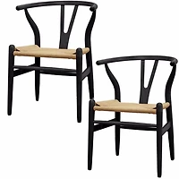 Chaises noire Nicer Furniture en bois