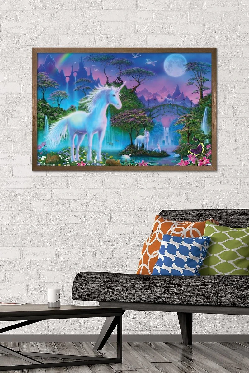 Unicorn Meadow Wall Poster