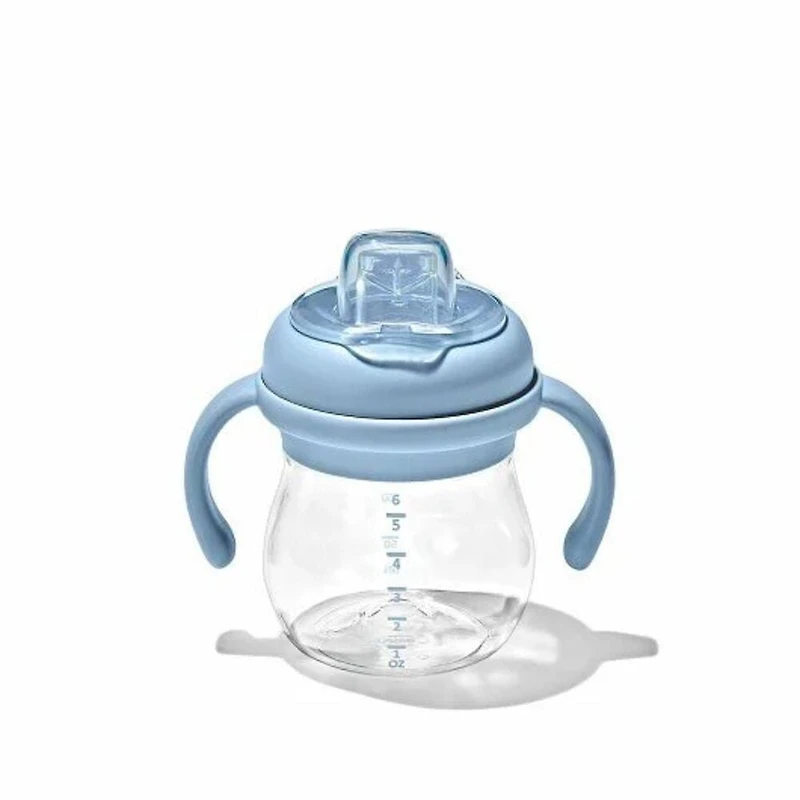 Oxo Tot Transitions Gobelet à Bec Souple avec Poignées Amovibles - 180 ml (6 oz) - Crépuscule - 6 mois +