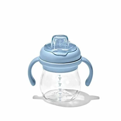 Oxo Tot Transitions Gobelet à Bec Souple avec Poignées Amovibles - 180 ml (6 oz) - Crépuscule - 6 mois +