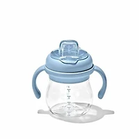 Oxo Tot Transitions Gobelet à Bec Souple avec Poignées Amovibles - 180 ml (6 oz) - Crépuscule - 6 mois +