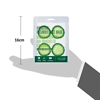 Soo'Ae Hydrating Cucumber Slice Mask, Soothing + Targeted Hydration
