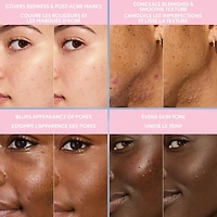 Clean Fresh Blurring Skin Tint, Liquid Foundation, Soft Matte Finish, Smooths, Brightens, Blurs Pores, Mineral Sunscreen, Vegan Formula, skin-loving formula
