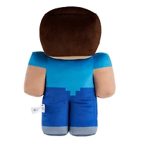 Minecraft-Steve-Peluche géante de 40 cm au design pixélisé
