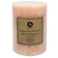 Hometrends 4" Magnolia & Mulberry Scented Pillar Candle