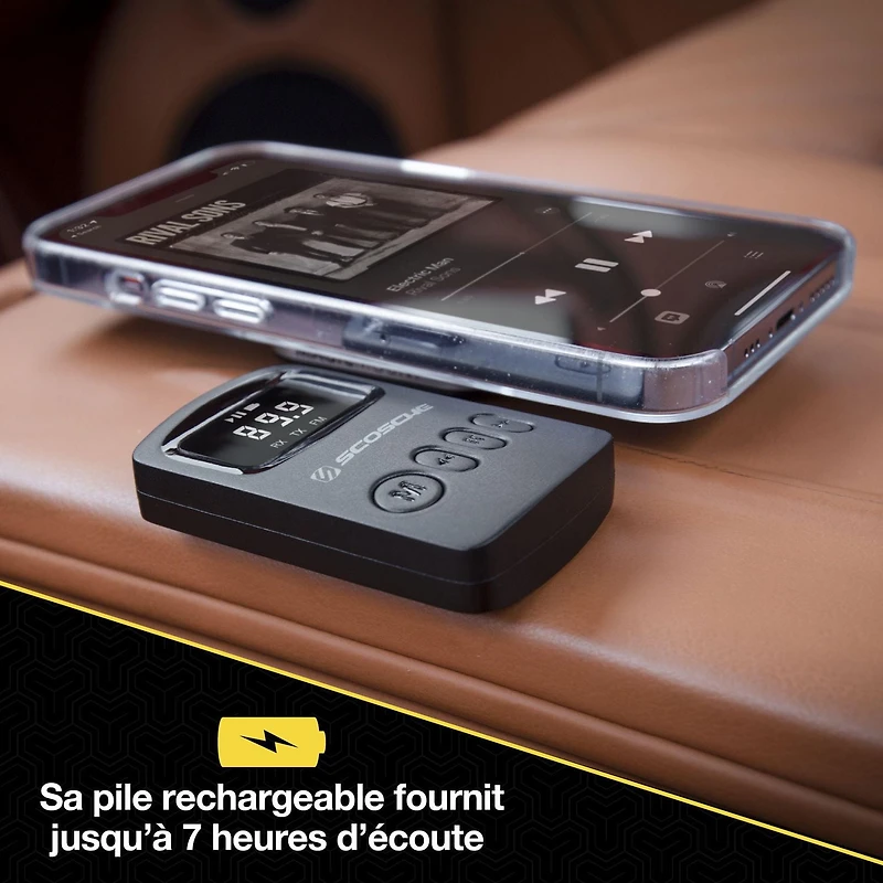 Scosche BTTRFM-RP FM BluetoothTransmitter & Wireless Audio Receiver w/ USB-C to USB-C Charging Cable, BT Trans/Rcvr & FM Trans