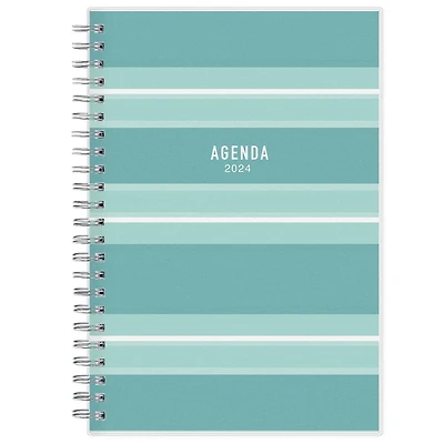 Agenda hebdomadaire/mensuel 2024, 5 po x 8 po, Blue Sky, Wellesley