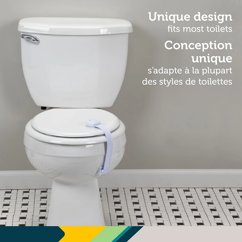 Verrou pour couvercle de toilette Outsmart™ de Safety 1st Sécurité des bébés et des enfants