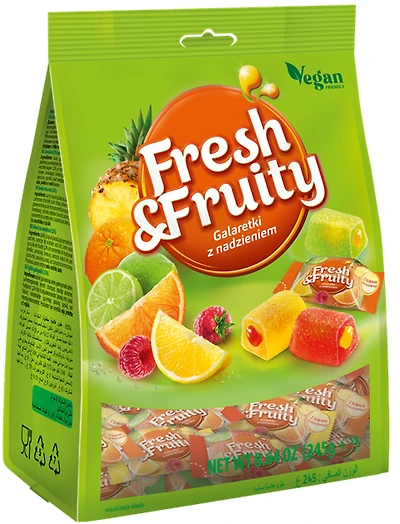 Jelly Fresh & Fruity Gelées fruits tendres, 245g