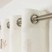 Gouchee Home Impression, voilage large, semi- transparent à œillets, Ensemble de 2 panneaux, 60pox96po