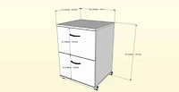 Nexera Essentials 2 Drawer Mobile File Cabinet #6093